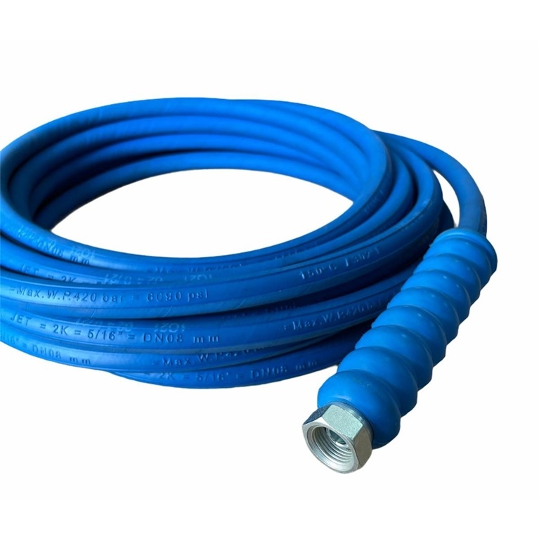 Tubo alta pressione JET WASH 5/16 BLU raccordato da 15 metri - IMG 0